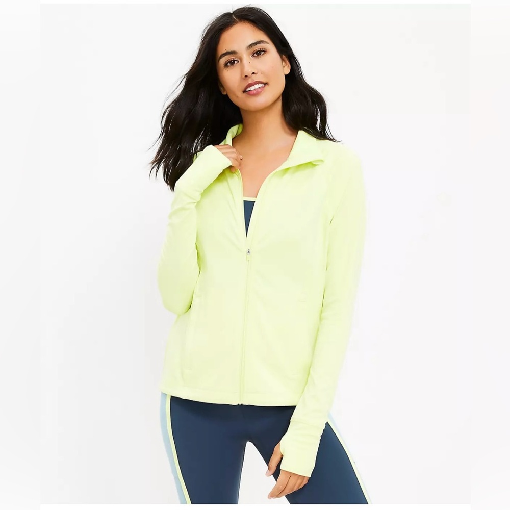 TANGERINE LIME GREEN ZIP IP JACKET …….647